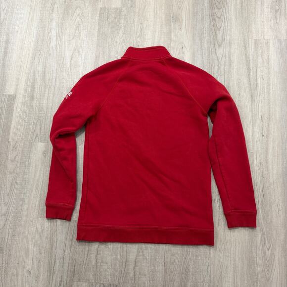 Under Armour Wisconsin Badgers Sweatshirt Men's Extra Small XS Red 1/4 Pullover - Picture 7 of 9